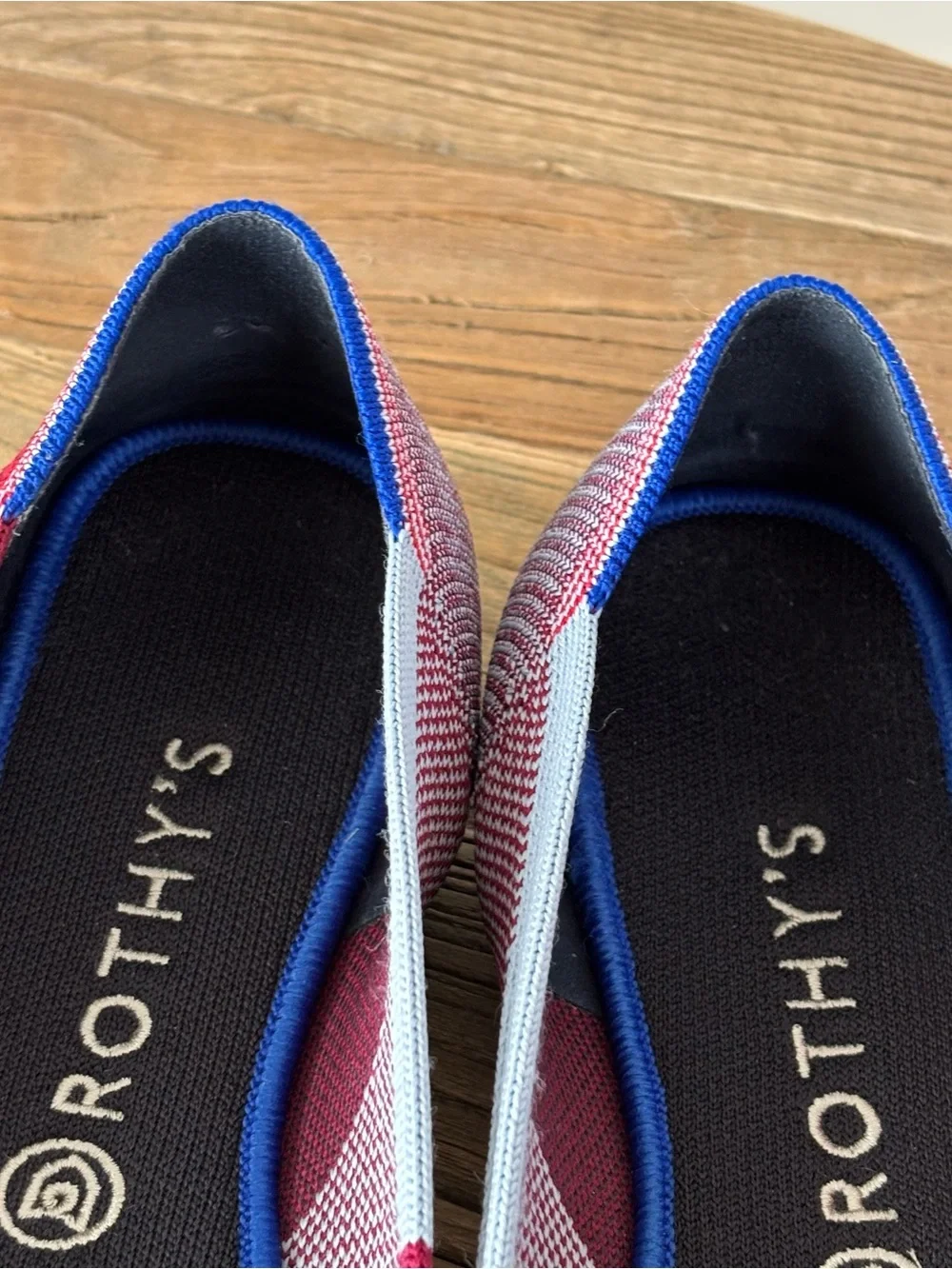 Rothy’s Limited Edition Berry Colorblock Round Toe Flats Women's Size 10.5
